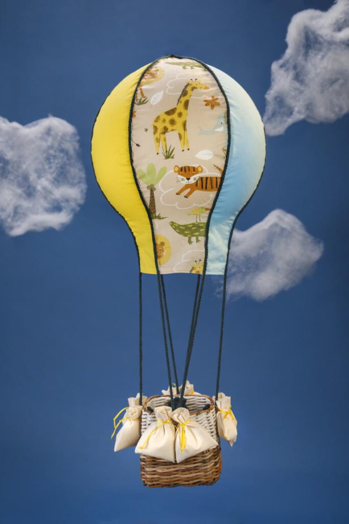 Heißluftballon - gelb