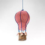 Heißluftballon - rosa