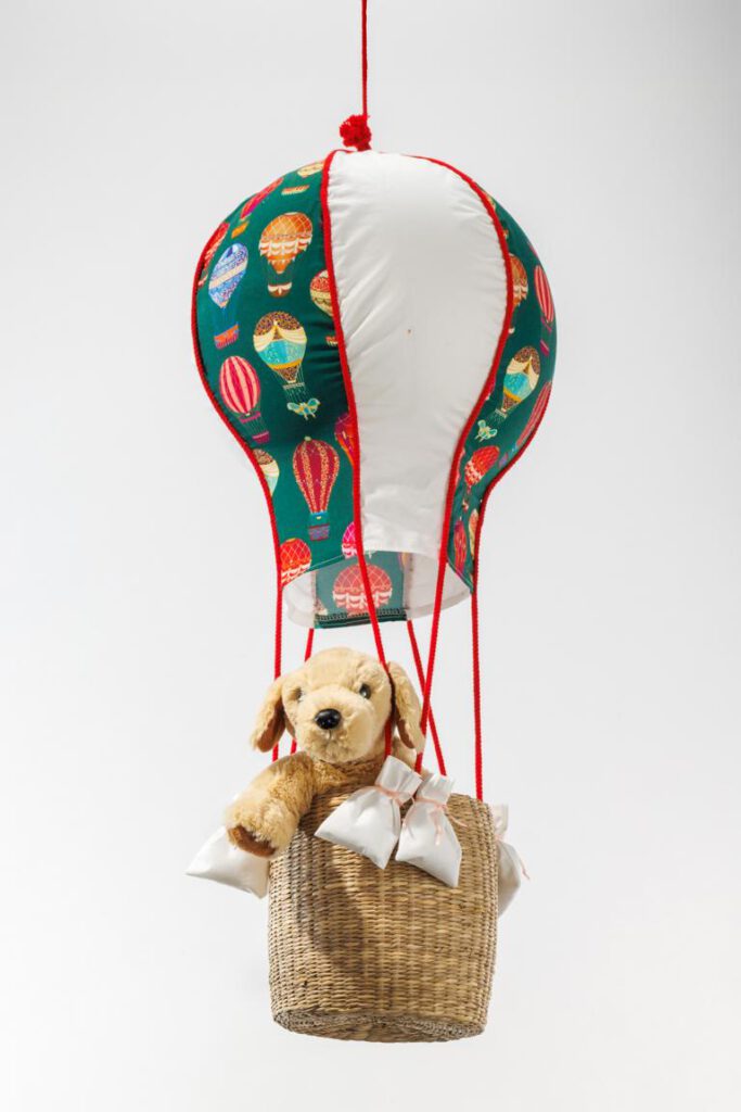 Heißluftballon - weiß