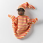 Schmusepuppe - gestreift 01